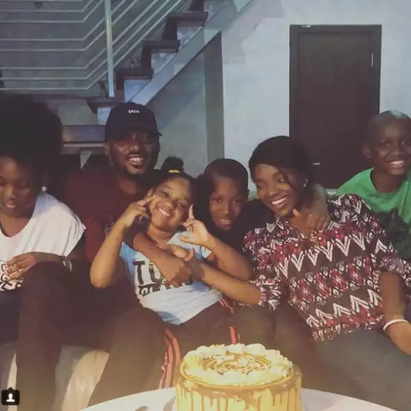 Cute Family Photo Of 2face, His Wife Annie And His Children